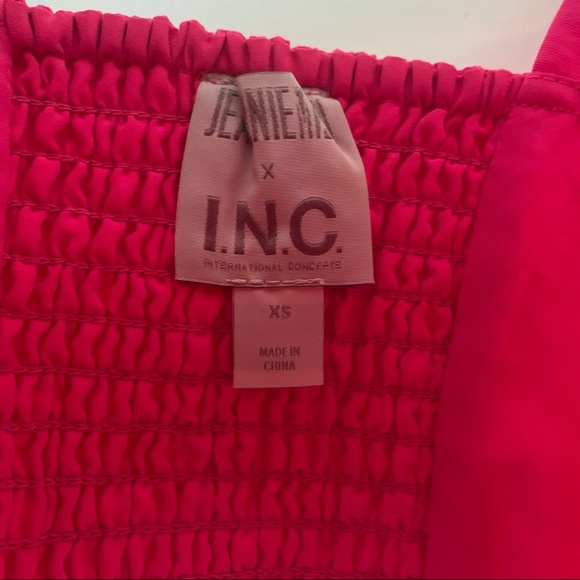 INC Crop Top Bralet in Hot Pink Strappy Fitted Size XS - Picture 8 of 9